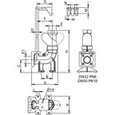 CF50V COUPLING FOOT WITH NRV CF50V